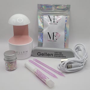 Gellen Glow Pro UV/LED Nail Lamp Kit – Fast Curing, Salon-Quality Manicure