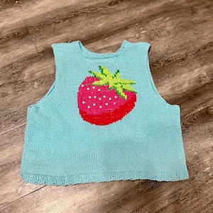 Breitabel aardbei-intarsia of dubbele steek