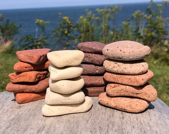 BEACH BRICK Pottery ~ Mosiac Arts Craft Supply ~ Beach Brick Shards ~ Lake Erie ~ Upcycle