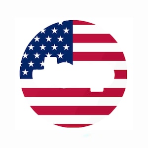 American Flag Steering Decal Accessory Compatible With Jeep Vehicles