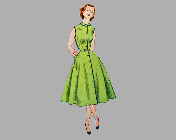 1952 One Piece Dress Pattern Simplicity 3851 Bust 30 Inches Etsy 1952 One Piece Dress Pattern Simplicity 3851 Bust 30 Inches Etsy