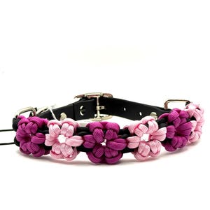 Dog Collar, Flower Dog Collar, Flower Collar, Pink Dog Collar