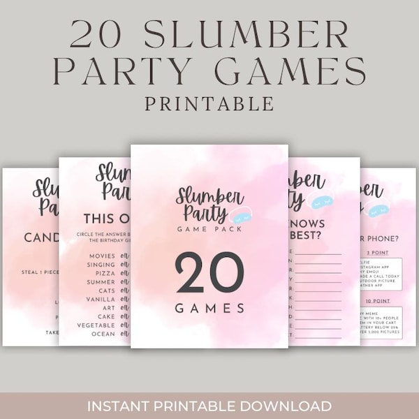 Girls Slumber Party - Etsy