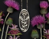 Milk Thistle Cameo Pendant - by Jamie Spinello