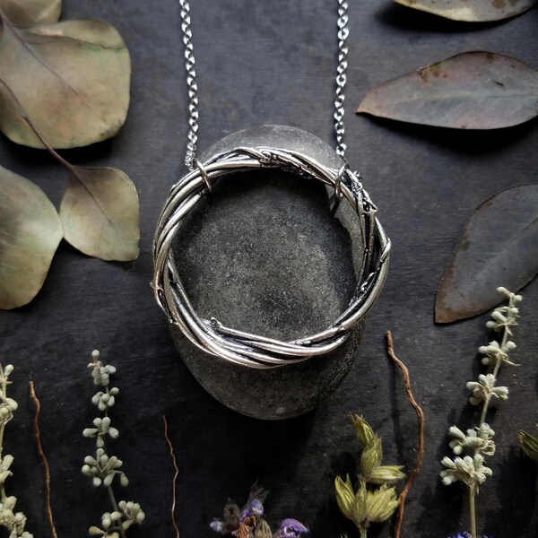 PRE-ORDER  / Wreath of Endurance Diadem Necklace . Sterling Silver . Wreath Necklace