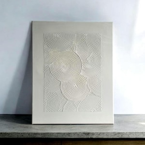 Strukturerad bild/ Strukturkonst på duk i olika färger, 3D-effekt