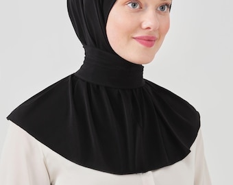 Hijab istantaneo con chiusura a scatto: copricapo islamico elasticizzato