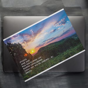 Brasilien Ham Radio QSL Karten Vorlage: Digital Canvas Design