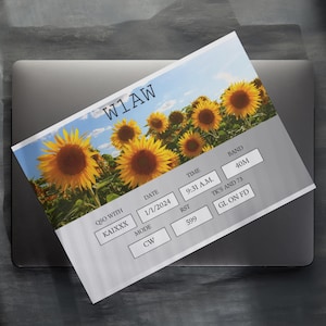 Plantilla de Canva digital / Tarjeta QSL de radioaficionado