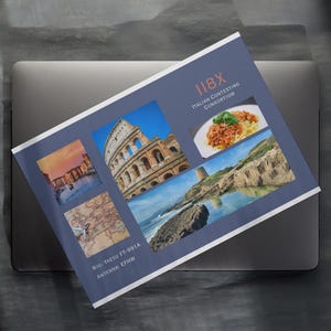 Professionelles Radio Italien QSL Karten Template | Digitale Canva Vorlage | Ham Radio DX Postkarte Template | Ham Radio Postkarten Vorlage