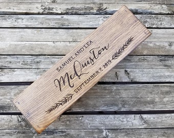 Wine box personalized for your wedding ceremony, anniversary or unity love letters, Custom wooden box