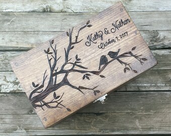 Recipe Box - Personalized custom wooden recipe box, rustic recipe box, hostess gift, housewarming 4x6 recipe box, wood family recipe box