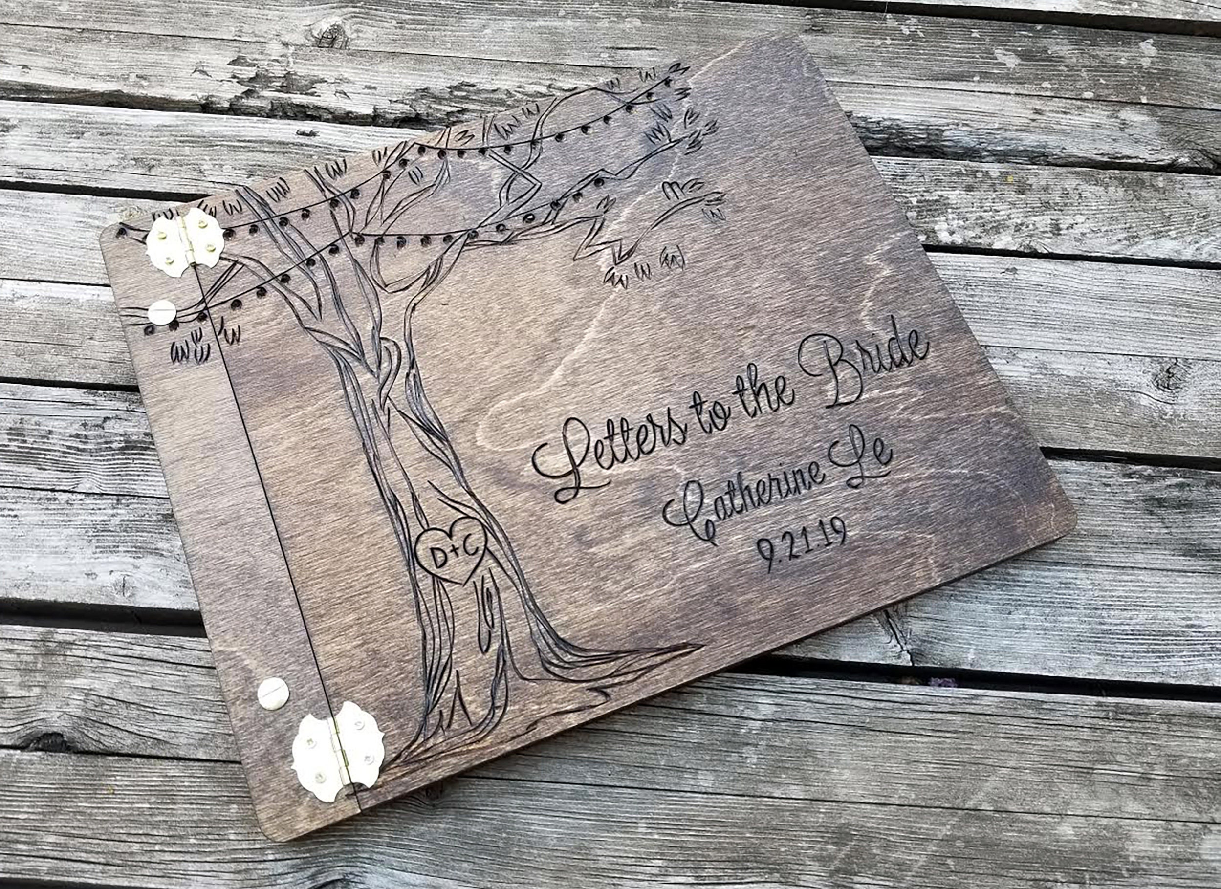 wooden advice to the bride Customize to you Letters for the bride book wooden advice to the bride Customize to you Letters for the bride book