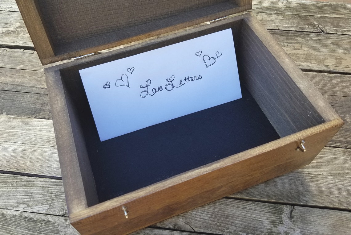 Unique love letter keepsake box for lifelong letters memories Etsy