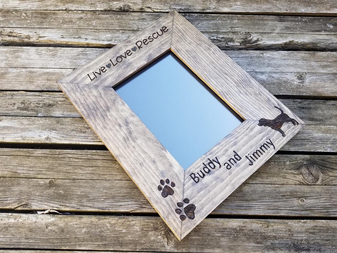 Personalized Dog or Cat Rescue Photo Frame 5x7 or 8x10 Size - Pet ...