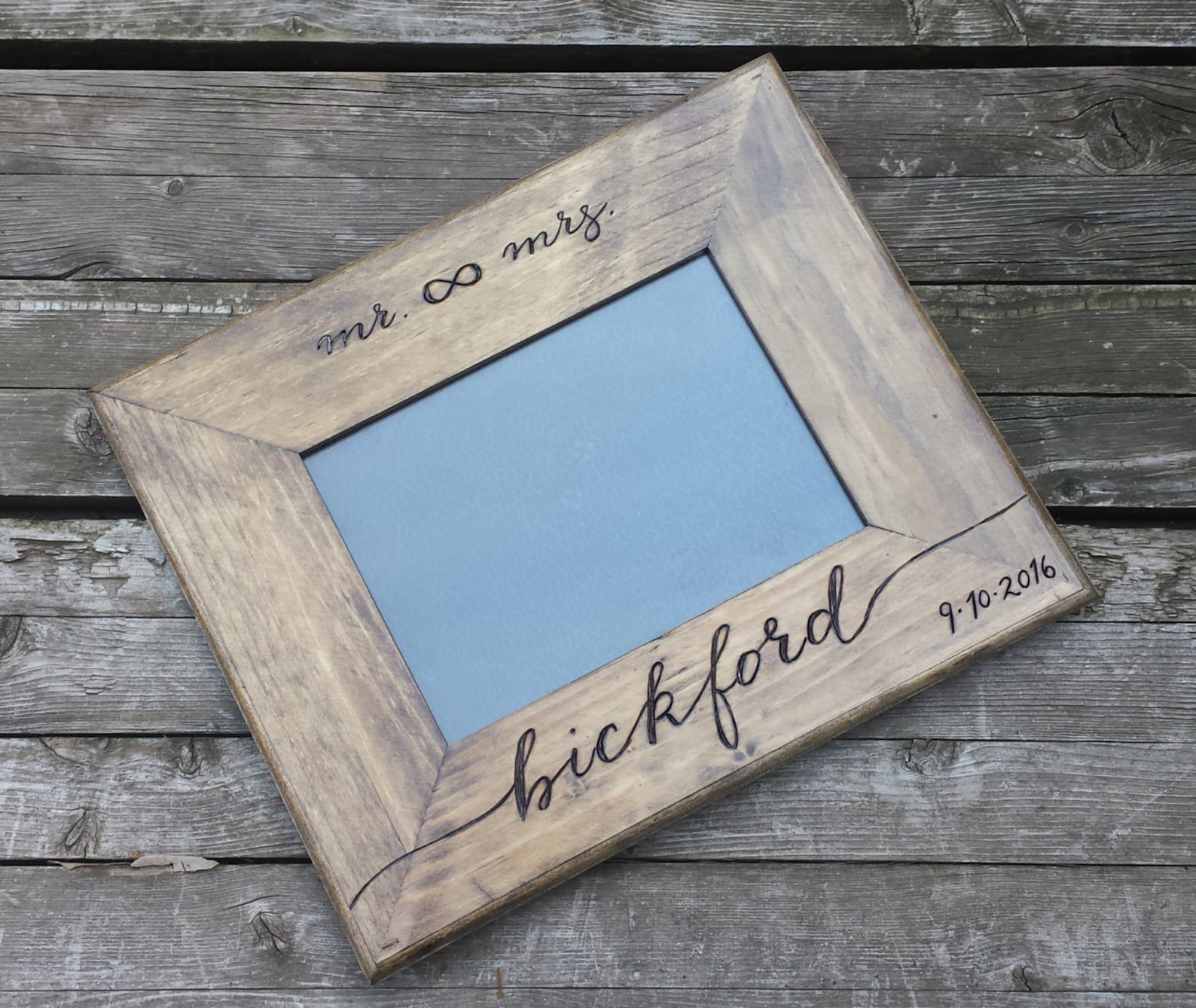 Rustic Wedding Photo Frame Wedding Picture Frame 5x7 Frame Etsy