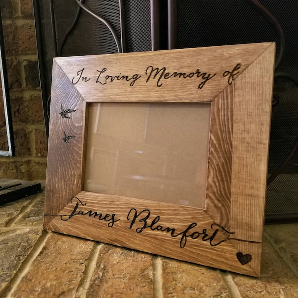 In memory of personalized photo frame picture frame, custom bereavement frame, commemorative frame, In loving memory, remembrance gift frame