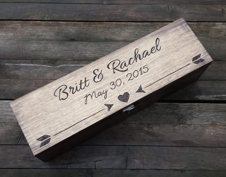 Custom Wine Box Wedding wine box ceremony wine gift box Etsy