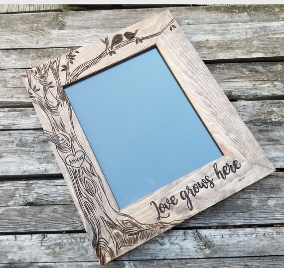 Craft Supplies & Tools Willow Wood 5x7 Picture Frame Unique Custom Frames Framing Frames