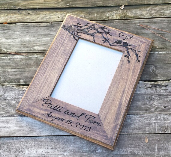 Personalisierte Bilderrahmen Rustikale Hochzeit Bilderrahmen Etsy