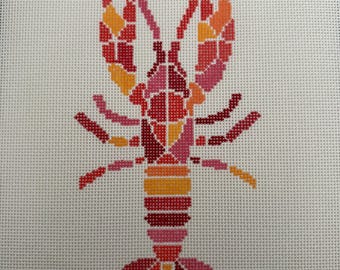 Colorful Lobster Needlepoint Canvas