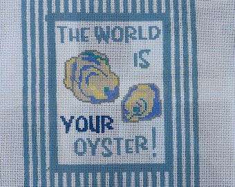 PRE-ORDER The World is Your Oyster Needlepoint Canvas