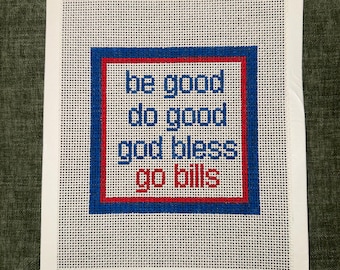 Josh Allen MVP Quote Needlepoint Canvas