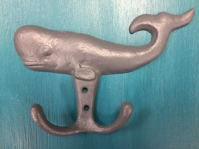 Iron Whale Hooks, Wall Hooks Decor, Nautical Decor, Boho Decor, Ocean  Decor, Key Hook, Metal Wall Art 