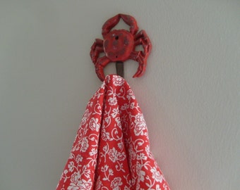 crab hook kitchen towel holder towel rack tea towels crab lovers beach home decor kitchen river cottage Outer Banks Beach House Dreams OBX