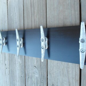 farmhouse LARGE boat cleat rack foyer entry hall coats mudroom lake cottage rustic home towel rack cabin mancave river Beach House DreamsOBX image 7