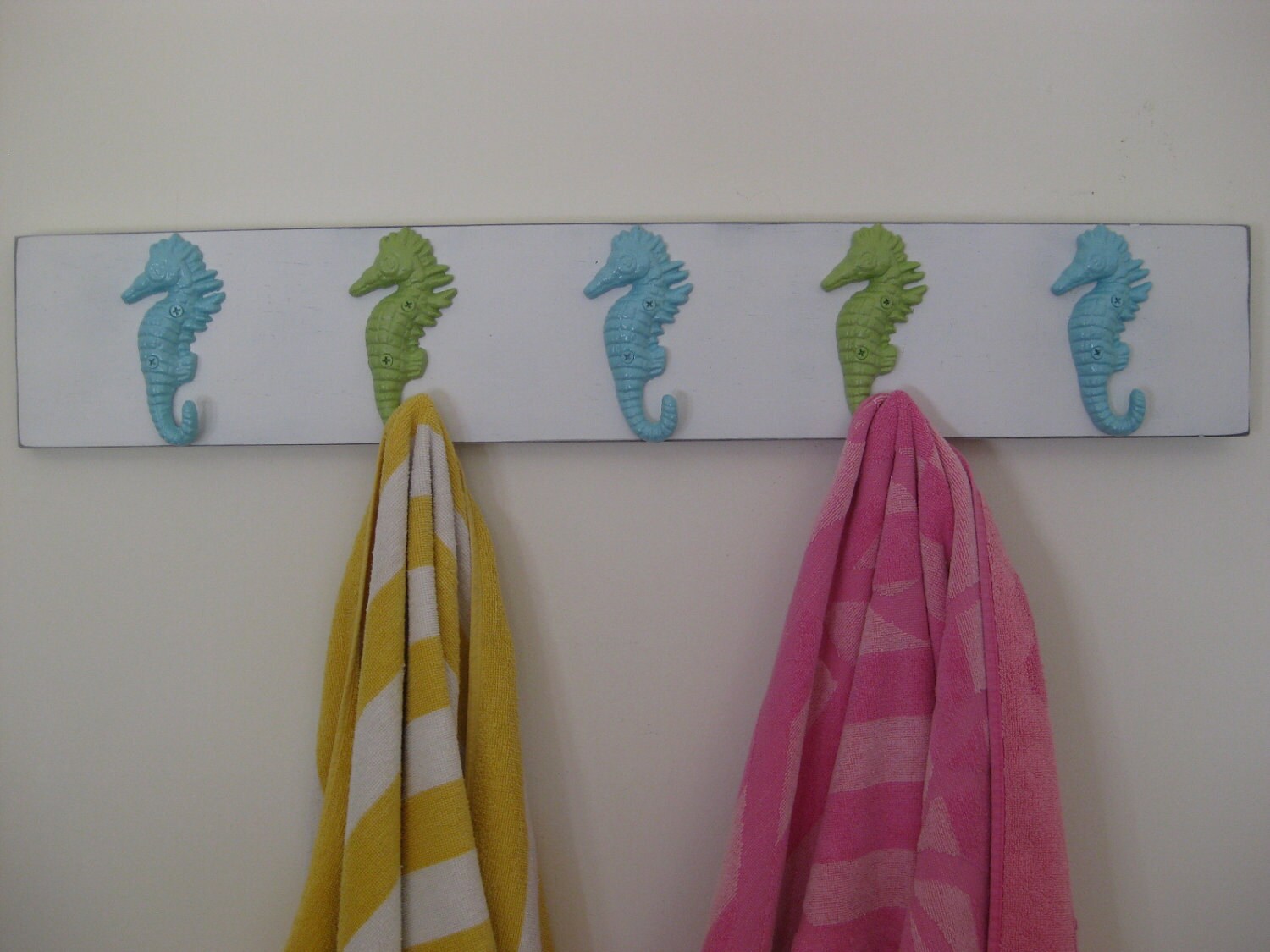 Beach towel rack Nautical coastal living farmhouse outdoor shower pool