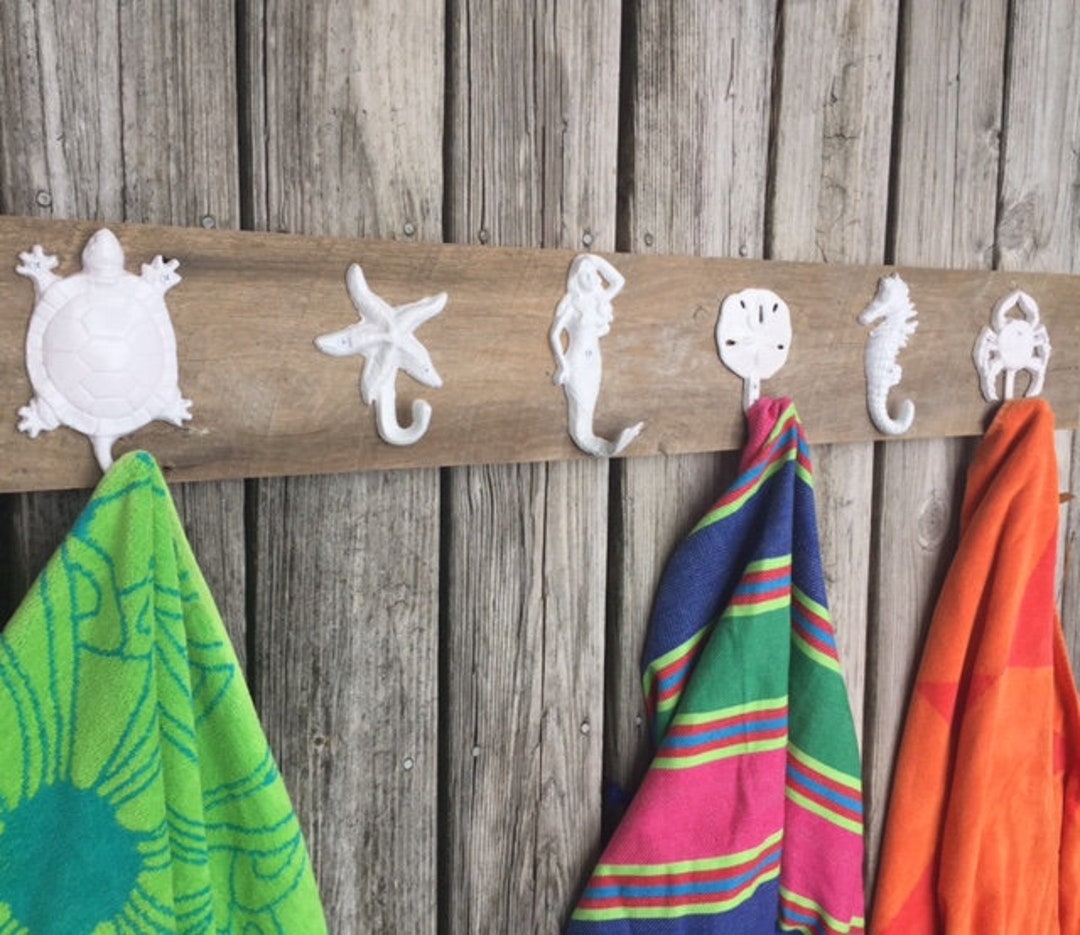 Outdoor Pool Towel Rack Lake Cottage River Cabin Coat Rack Outdoor Shower Hot Tub Bathroom as Seen on Best deal Sawdustsandandspiritobx Etsy