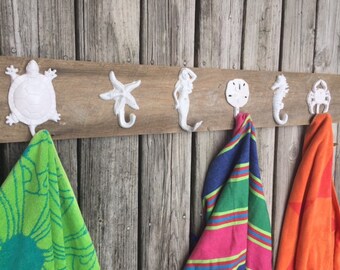Outdoor towel hook rack hotsell