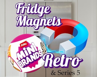 Mini Brands "Retro" Fridge Magnets – YOU PICK – Cute Miniature Kitchen Decor – ZURU