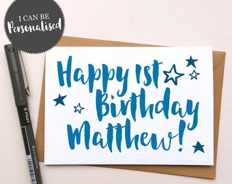 Personalised Happy Birthday Greeting Card