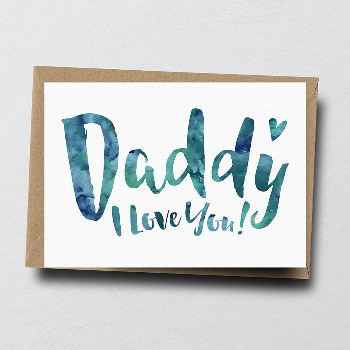 Daddy I Love You Greeting Card Father's Day Card Dad - Etsy
