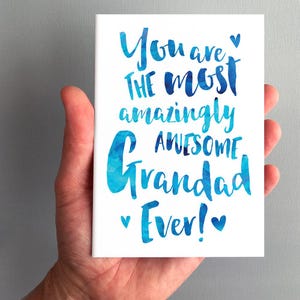 La carte de voeux de grand-père la plus incroyablement impressionnante - carte de fête des pères, carte de grand-père, carte d'anniversaire pour grand-père