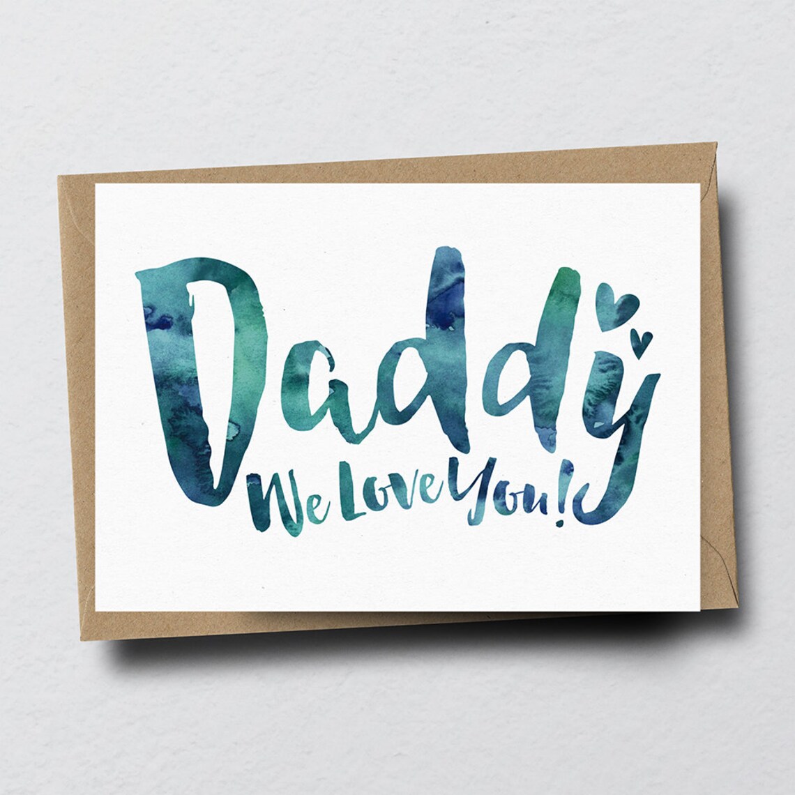 Daddy I Love You Greeting Card Father's Day Card, Dad Card, Birthday ...