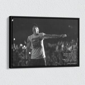 Eminem-teksten Lose Yourself-canvas, motiverende muurkunst, rapteksten, hiphopteksten, inspirerende kunst, Lose Yourself-poster ingelijst canvas