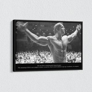 Arnold Schwarzenegger Poster, Arnold Schwarzenegger Canvas, Arnold Schwarzenegger Print, Gym Motivation Canvas Prints, Wall Canvas Decor
