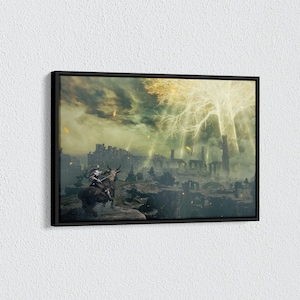 Elden Ring Poster, Elden Ring Canvas,  Dark Souls Canvas Art, Shadow of the Erdtree Art, Video Game Wall Decor, Gaming Poster, Gaming Art