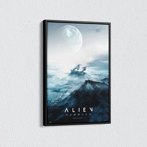Alien Romulus Movie Canvas, Sci-Fi Film Poster