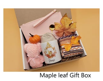 Personalized Fall Gift Box for friend, Fall Care Package For her, Hygge Gift Box, Cozy Fall Gift , Sending Hugs Gift ,Thinking of You,