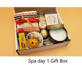 Gift Box Hygge with Blanket, candle, Mug, travel set, notebook, thank you gift box, Birthday gift, Easter day gift for friend, gift for her