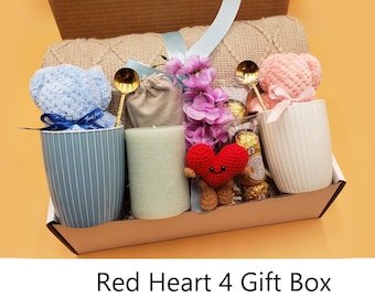 Gift Box Hygge with Blanket, Sending a hug, Thinking of you, Sympathy gift, Self Care, thank you gift box for friend, coworker, Birthday Box