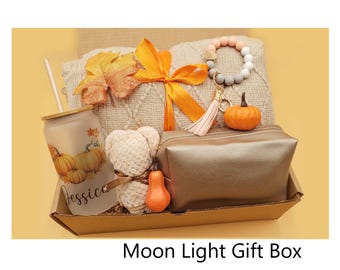Personalized Hygge Pumpkin fall Gift Box Fall Care Package For Women Cozy Gift Get Well Gift thinking of you personalized gift for friend