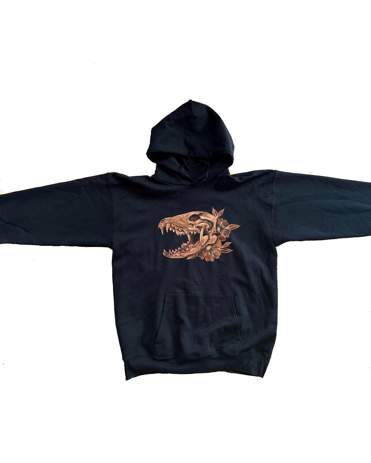Hand Painted Bleach Angel Hoodie - Etsy