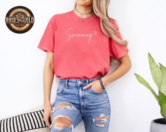 Comfort Colors Swimmer Sweatshirt, Swim Mom Crewneck