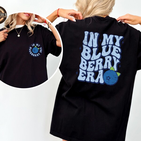 Blueberry Era T-Shirt, Trendy Fruit Lover Shirt