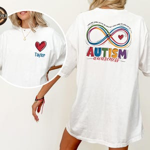 Custom Autism Shirt, Personalized Autism Gift, Autism Awareness Shirt, Autism Support Shirt, Trendy Front And Back Shirt, Autism Gift Shirt